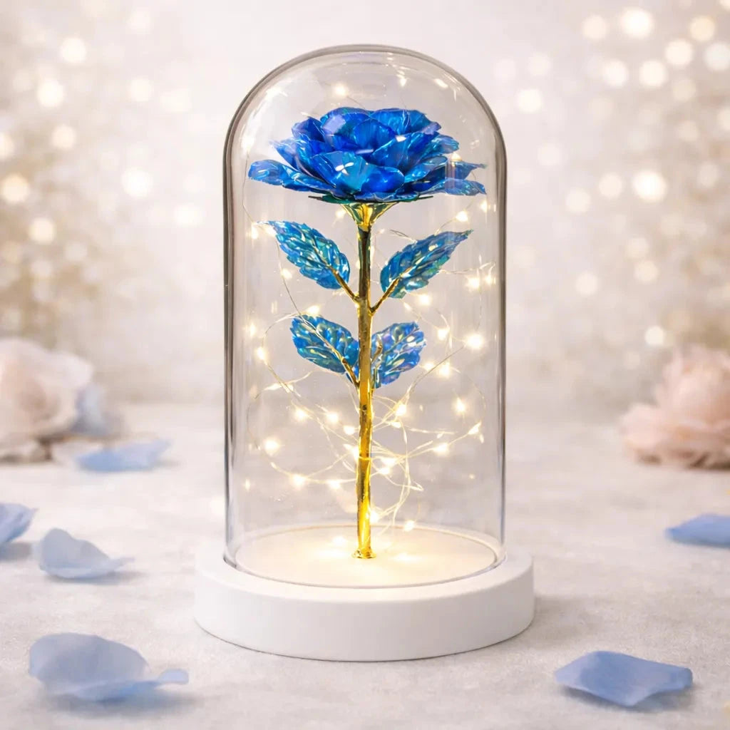 Sparkly Enchanted Rose gift null Blue 