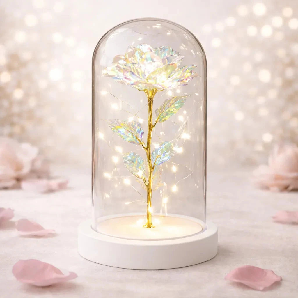 Sparkly Enchanted Rose gift null Platinum 
