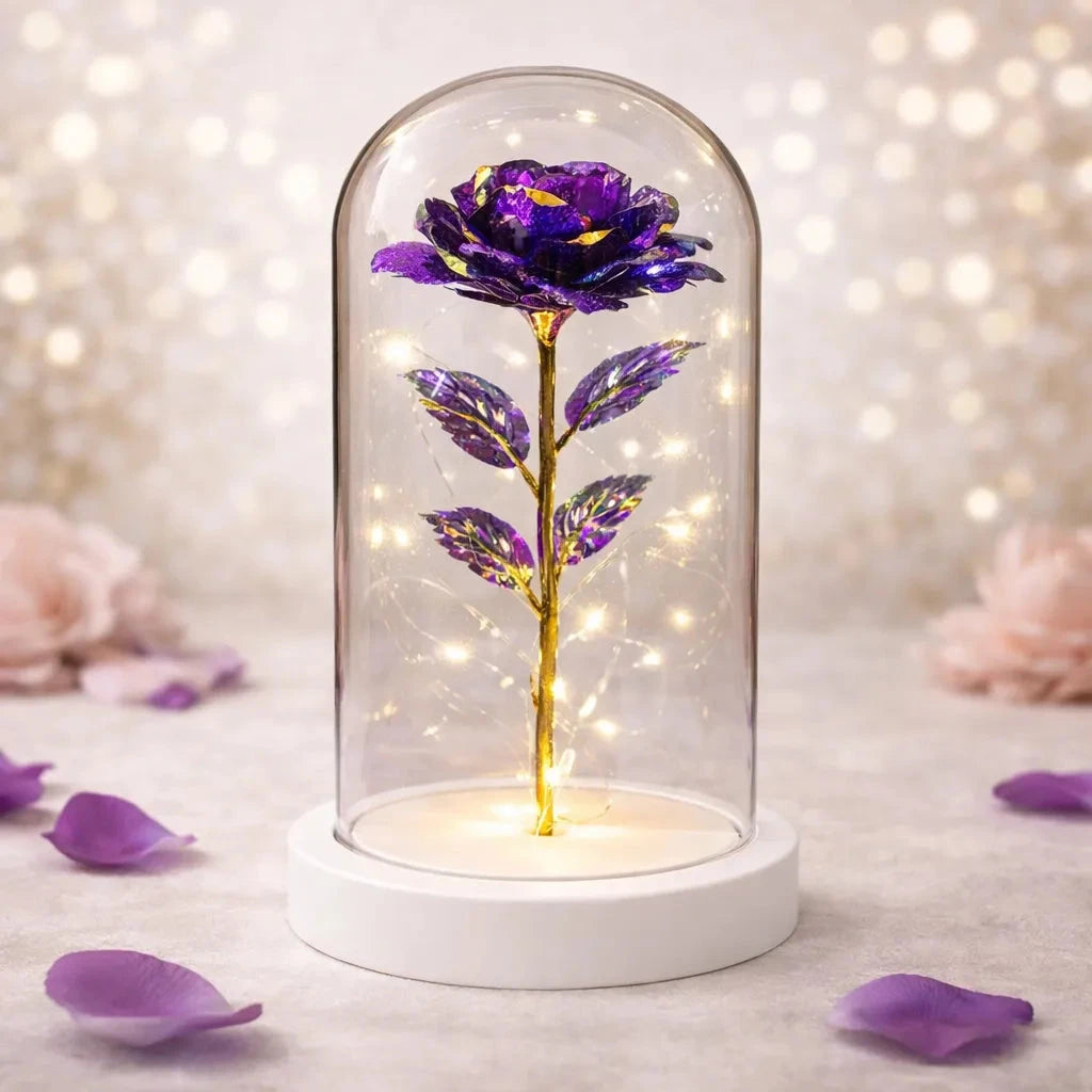 Sparkly Enchanted Rose gift null Purple 