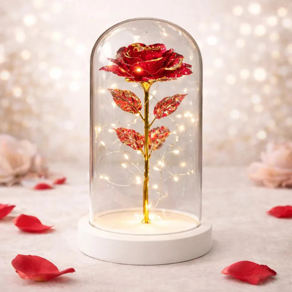 Sparkly Enchanted Rose gift null Red 