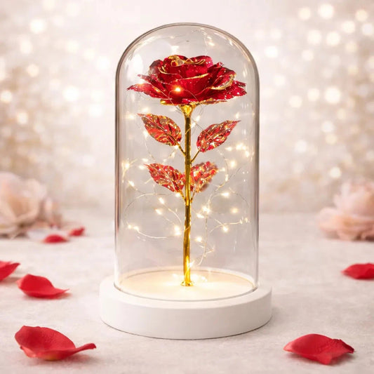 Sparkly Enchanted Rose gift null Red 
